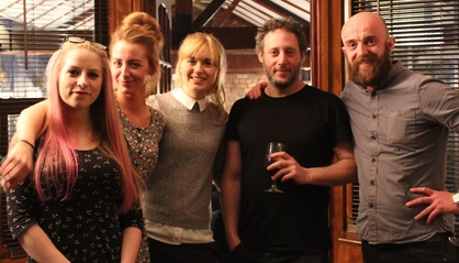 Chorlton and Clove Hitch Staff (L-R) Head Chef Katie, Chef Sinead, Rachel, Mike from Chorlton and 'Fit' Kevo